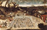 CRANACH, Lucas the Elder The Fountain of Youth oil painting reproduction